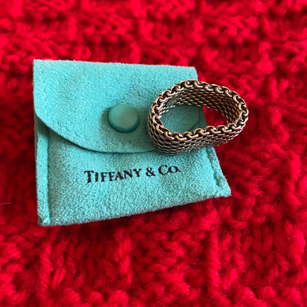 Tiffany and Co. Mesh ring size 8